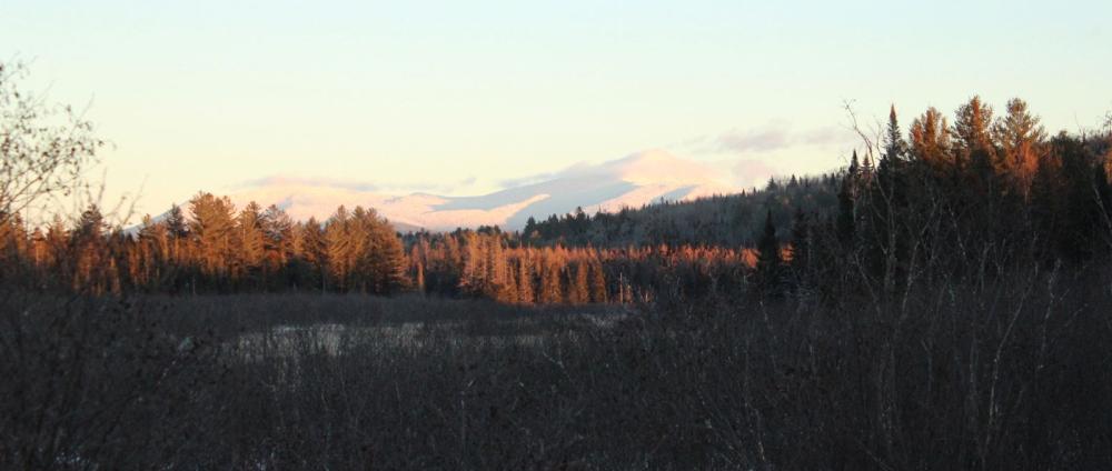 Whiteface Mountain basks in the setting sun. Whiteface Mountain basks in the setting sun.