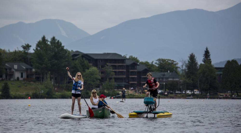 Choose your favorite watercraft and head out on Mirror Lake!