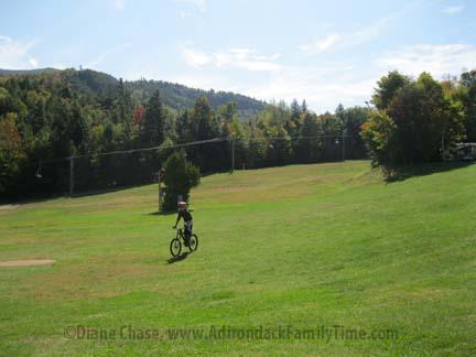 mountain biking at Whiteface