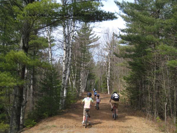 Biking at Buck Pond Campground