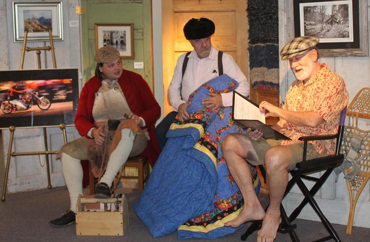 Shaun Pekar, George DeMers, and Vincent Smith preparing for the Madness--photo by Brooke M. Armstrong