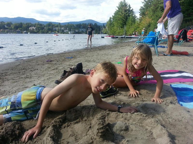 Swimming in Mirror Lake Swimming