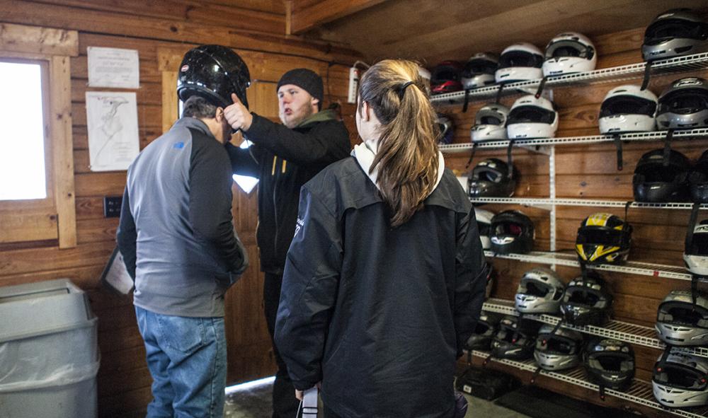 Helmet fitting Helmet fitting