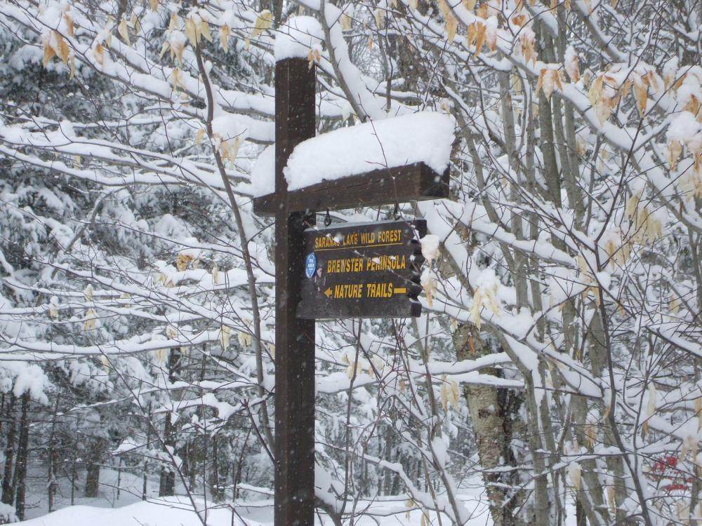 Trail sign for the Peninsula Trails