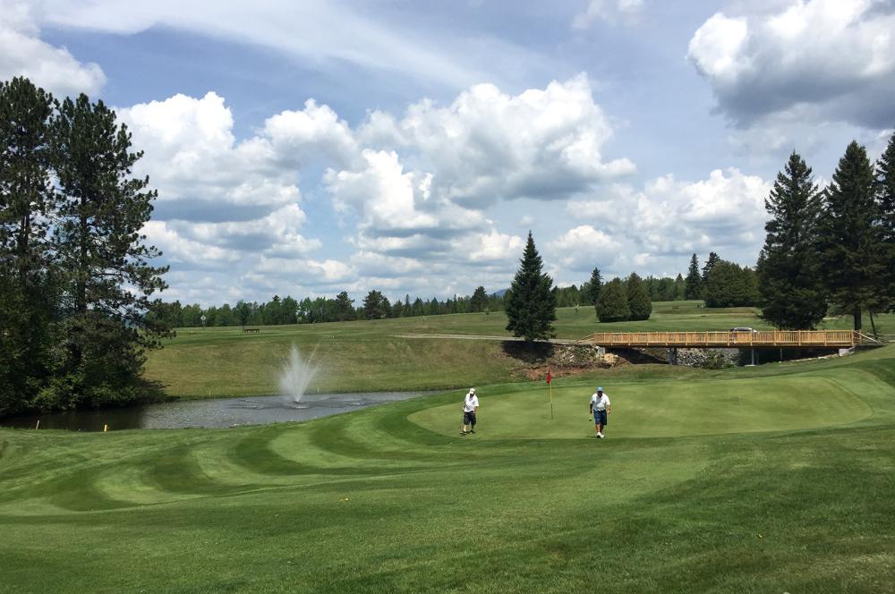 Craig Wood Golf Course signature hole 17 with new bridge!