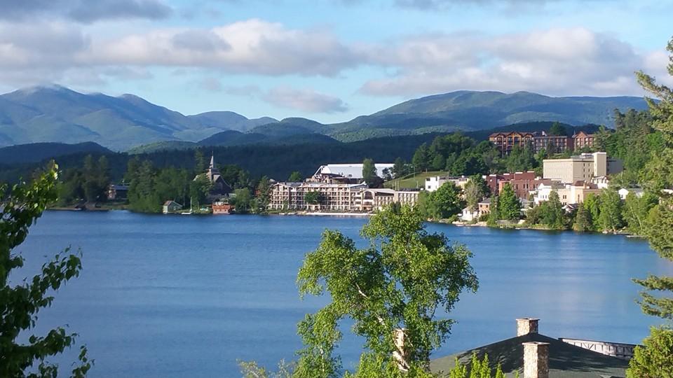 Mirror Lake in Lake Placid.