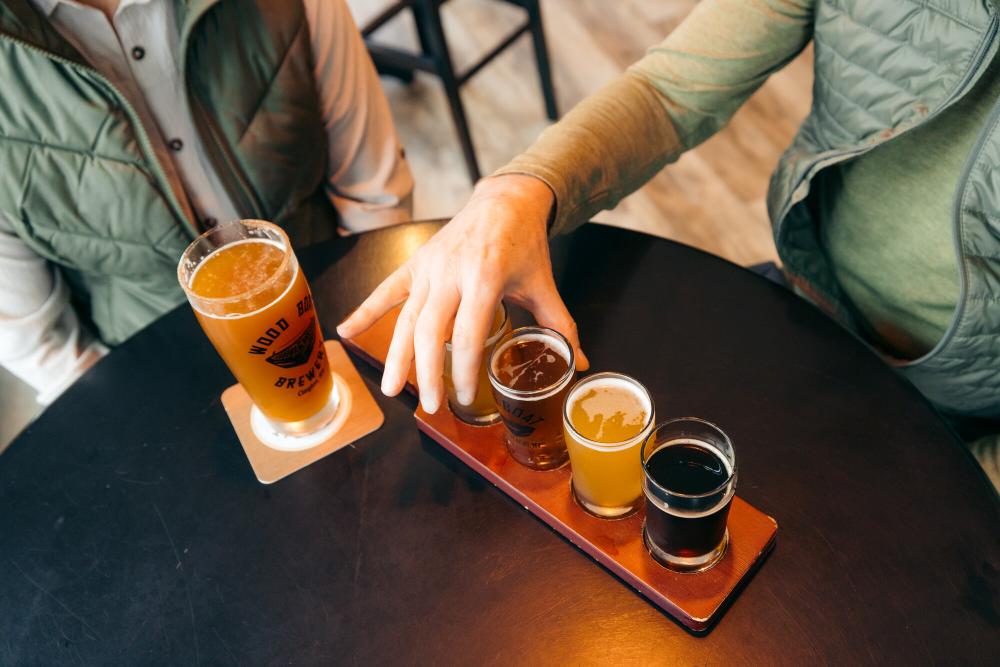 Tasting flight at The Boat