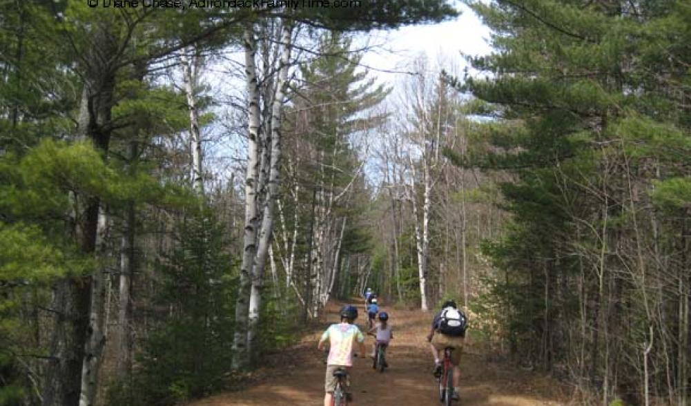 Biking at Buck Pond Campground