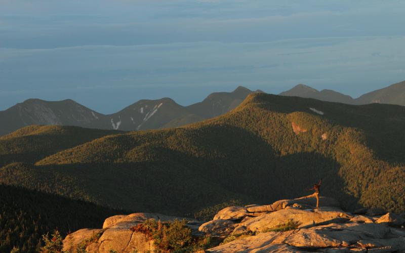 The view of the Great Range as seen from Cascade's summit.