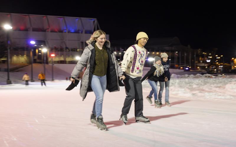 Skating At The Olympic Oval Lake Placid Adirondacks   Lake Placid Skating 