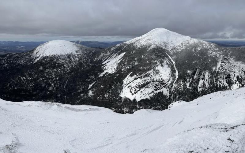 Winter encapsulates the mountains