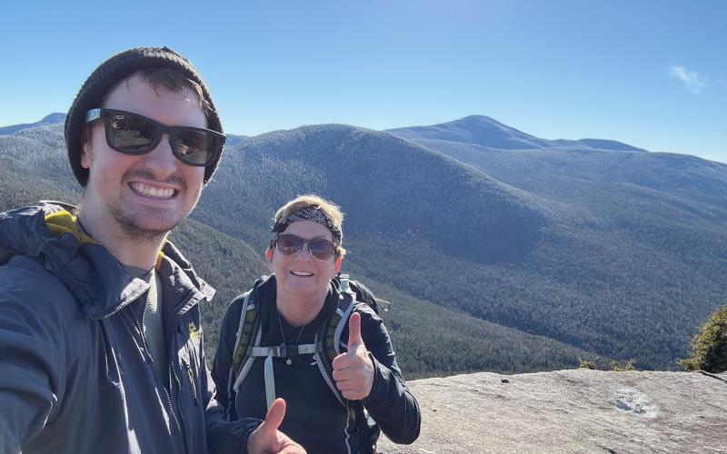 Thumbs up from the summit