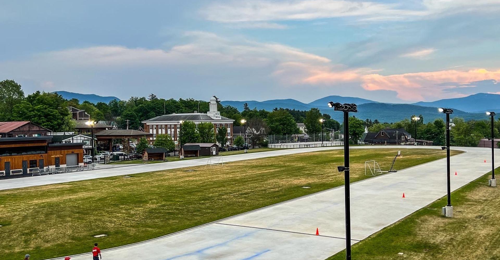 Inline Skating On The Oval Is The Perfect Summer Evening Activity   Olympic Inline Skating Lake Placid 